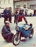 Městec Králové 1978: vítězná JAHA 125 - V. Jarolím a J. Hlavatý..