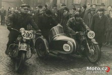 Žižkovská zimní soutěž 1955 - na startu..