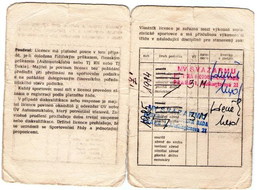 Milanova první licence z let 1984 - 1985..