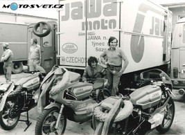 Poslední výplod továrny Jawa v soukromé péči O.Káby a J.Bartůňka - Frohburg 1978