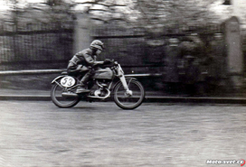 1952 Boskovice: Milan Vlček, Puch 125..