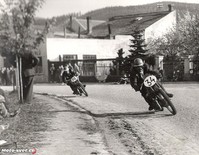 Boskovice 1953: #34 J. Nečas 250ccm..
