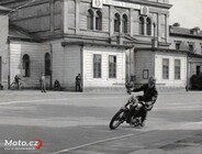 Břeclav 1953 - zatáčka u nádraží...