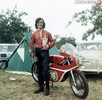 Činěves 1976 - ve třídě 250 ccm dostal J. Novák pohár za 4. místo..