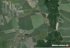 plánovaný okruh Kněžice - Osek měřil téměř 8 kilometrů