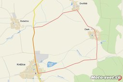 plánovaný okruh Kněžice - Osek - Dvořiště