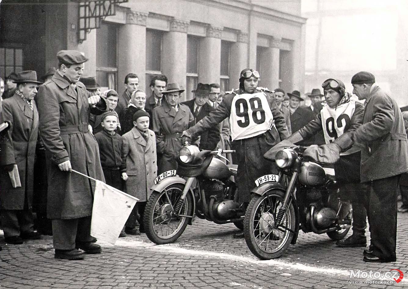 070 - zimní motocyklová soutěž 1956